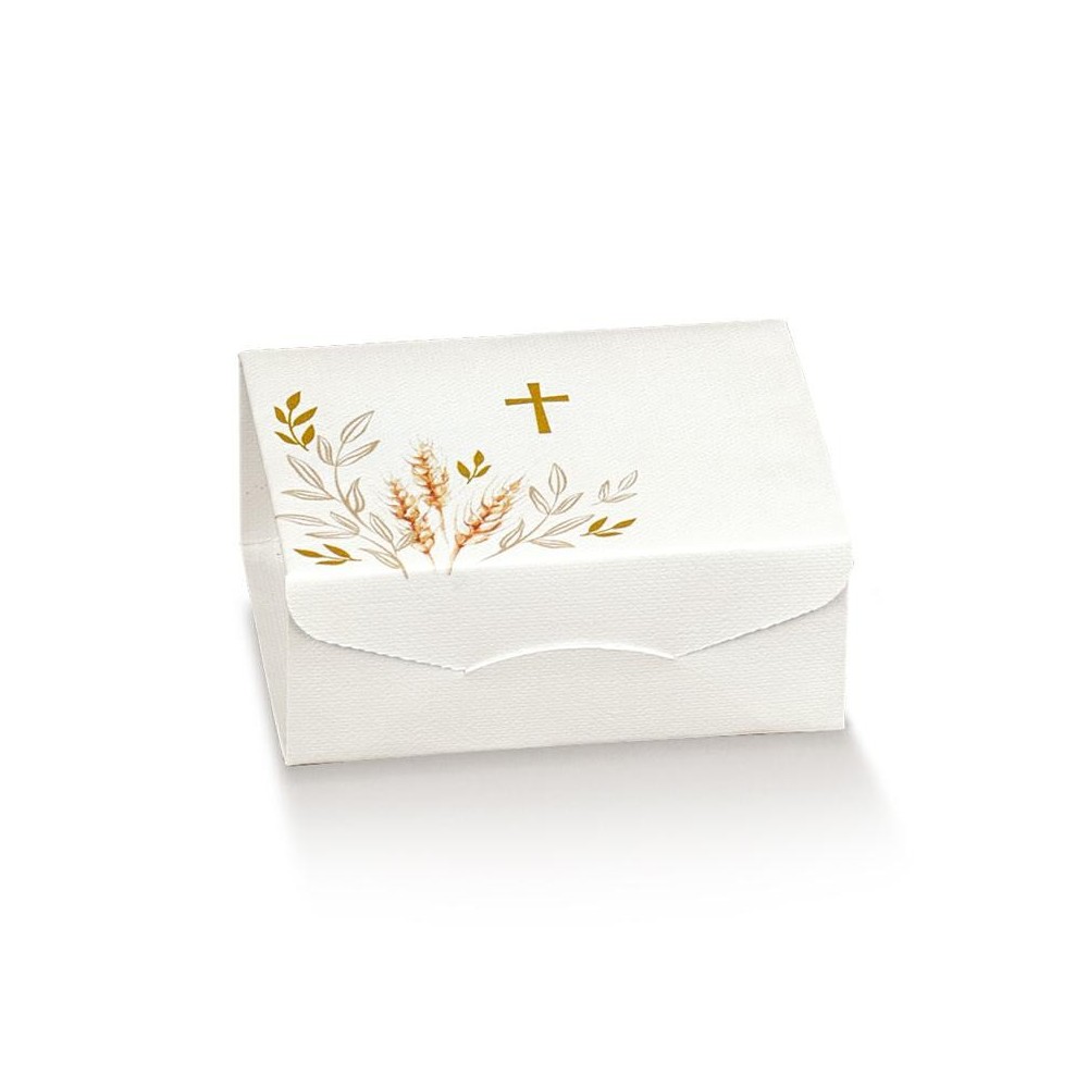 SCATOLA IN CARTONCINO PORTACONFETTI 70X70X30 MM. STAMPA SANTA CROCE